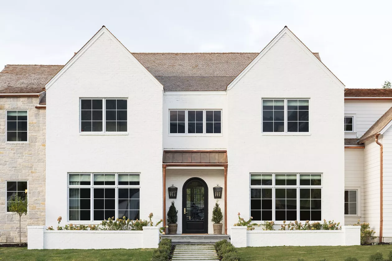 White Stucco House