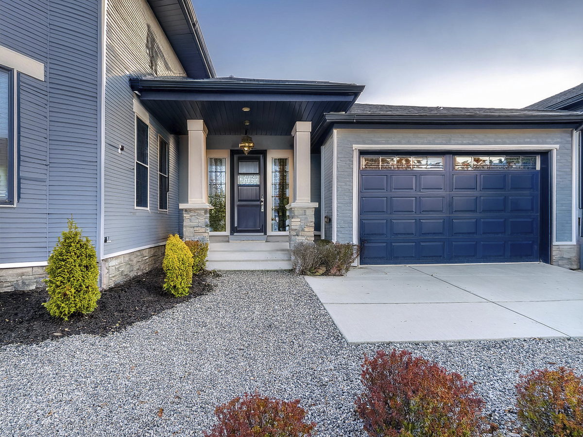 Grey and Navy Blue House 