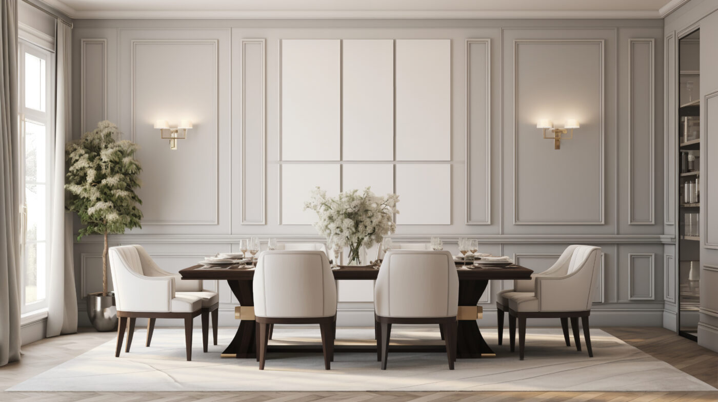 Creamy Off-White Dining room colour